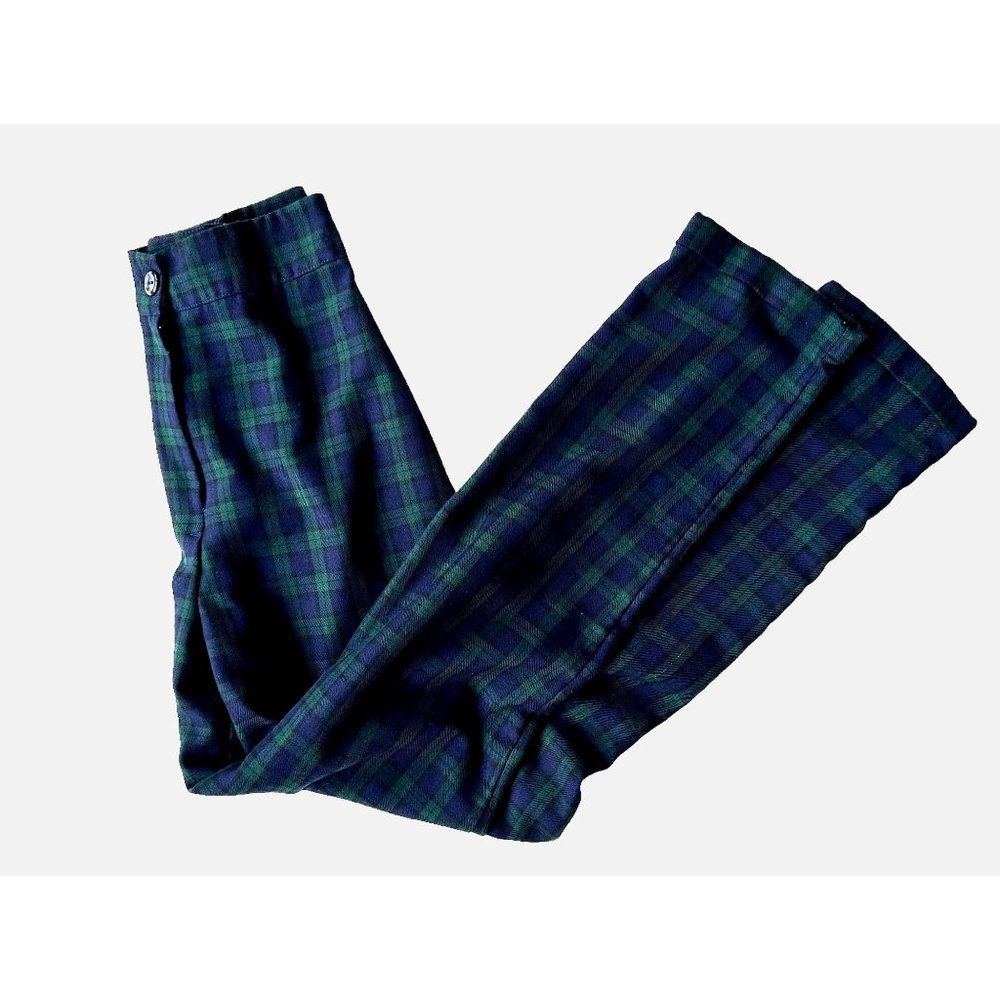 Nasty Gal Collection Plaid Trousers Pants Size 4 Cuffed Ankle High Waist…